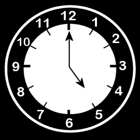 clock / 5 'o clock